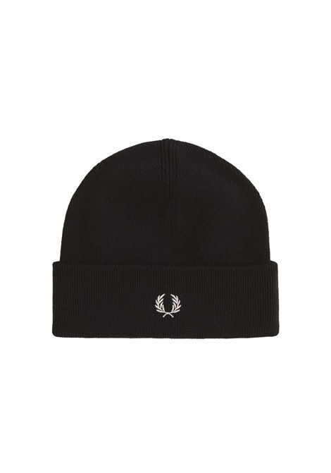 Fred Perry Classic Beanie Black Unisex FRED PERRY | Beanies | C8161-843